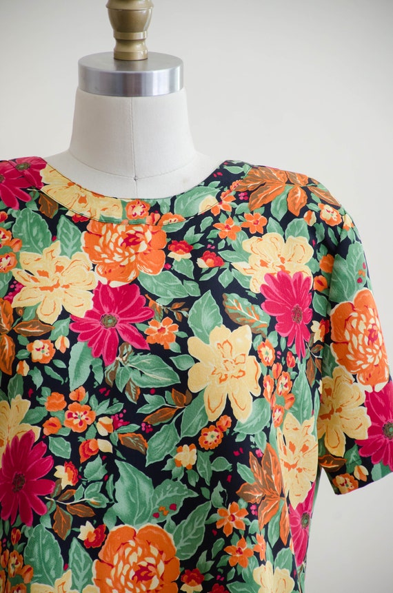 80s floral skirt and blouse set | vintage ditzy f… - image 3