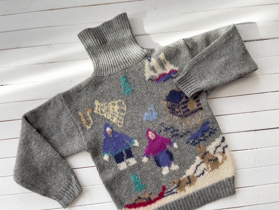 wool mohair sweater | 80s 90s vintage SKYR Eskimo… - image 2