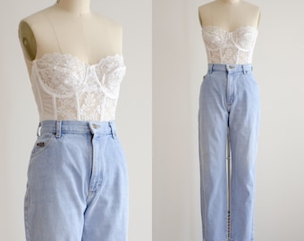 high waisted jeans 90s vintage Riders straight leg jeans