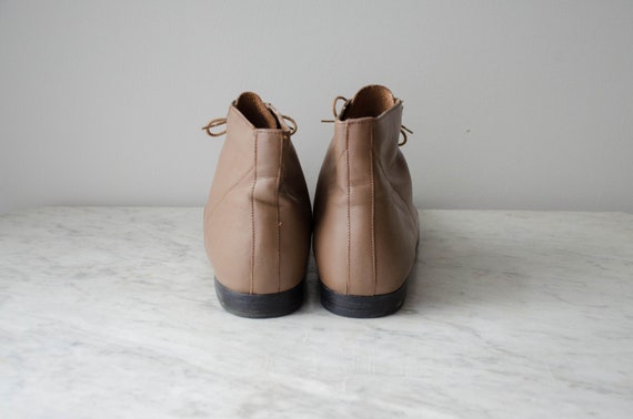 taupe ankle boots | leather ankle boots | women's… - image 4