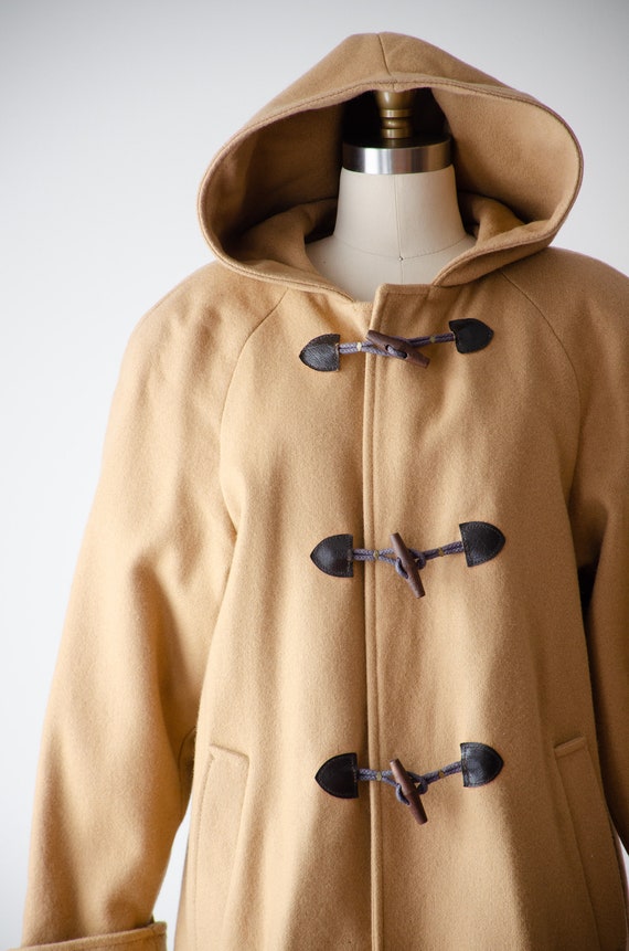 tan wool coat | 90s vintage Stephanie Matthews be… - image 2