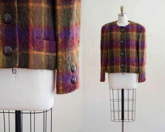 plaid mohair jacket | plaid mohair coat