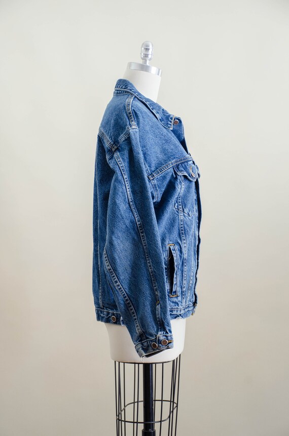 vintage jean jacket | 90s y2k vintage faded light… - image 6