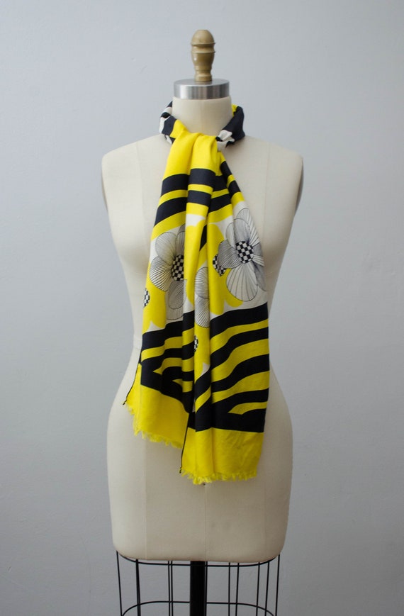 yellow silk scarf | Mademoiselle Ricci designer s… - image 7