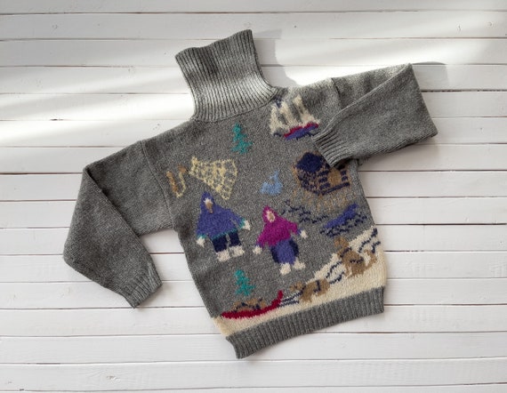wool mohair sweater | 80s 90s vintage SKYR Eskimo… - image 1