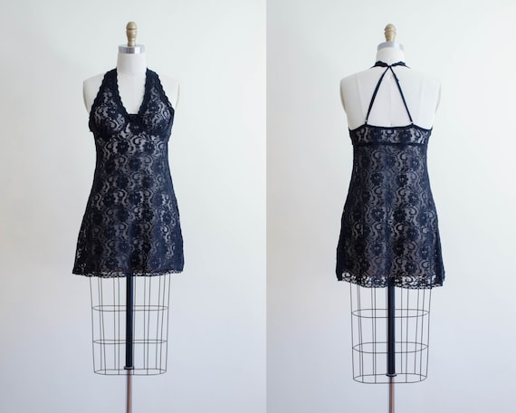 black lace negligee | floral lace negligee