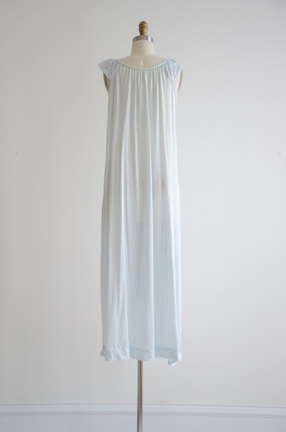 pastel blue nightgown 60s 70s vintage cottagecore… - image 6