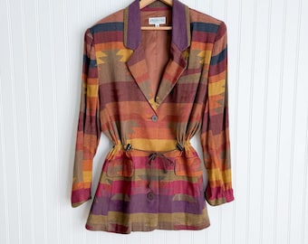 Chaqueta tipo manta estilo suroeste de Jordan & Nicole, clásica