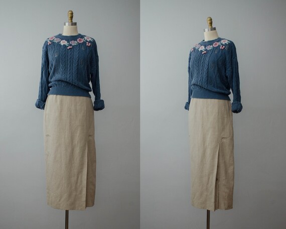minimal pencil skirt | linen pencil skirt