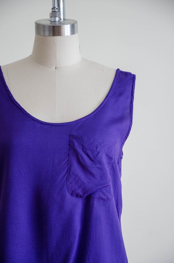 purple tank top | rayon tank top - image 2