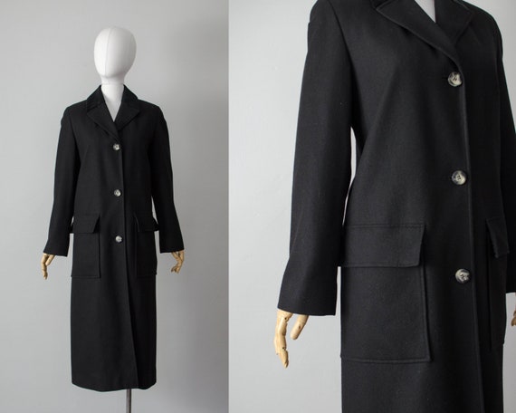 black wool coat | minimal wool coat | oversized wo