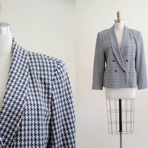 Pendleton wool blazer | houndstooth blazer