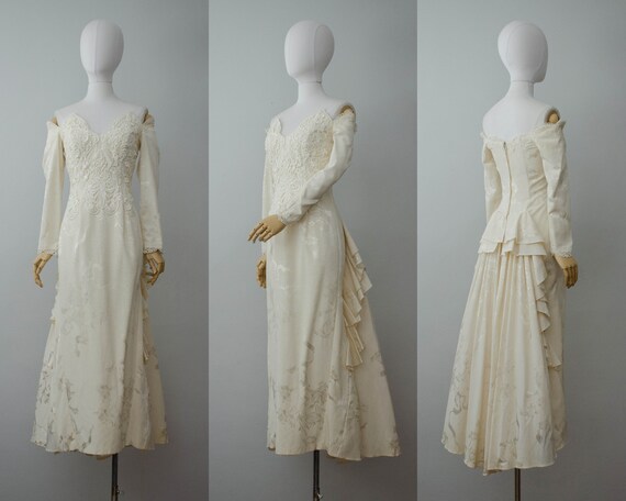 ivory wedding dress | Jessica McClintock wedding d