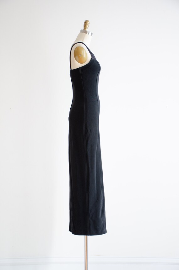 long black dress 90s designer vintage Lillie Rubi… - image 6