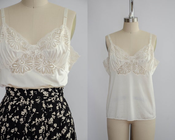 ivory camisole | floral lace camisole