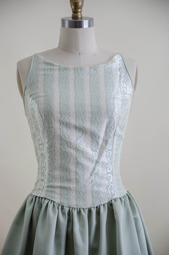 Gunne Sax dress | 90s y2k Jessica McClintock sage… - image 2