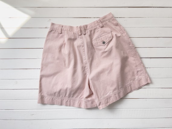 high waisted shorts | 80s 90s vintage pastel pink… - image 3