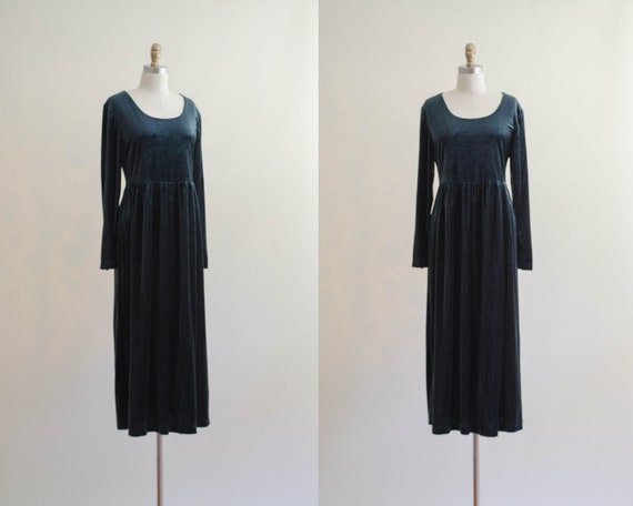 green velvet dress | green midi dress | oversized
