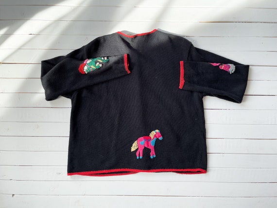 embroidered sweater 90s y2k vintage Belle Pointe … - image 7
