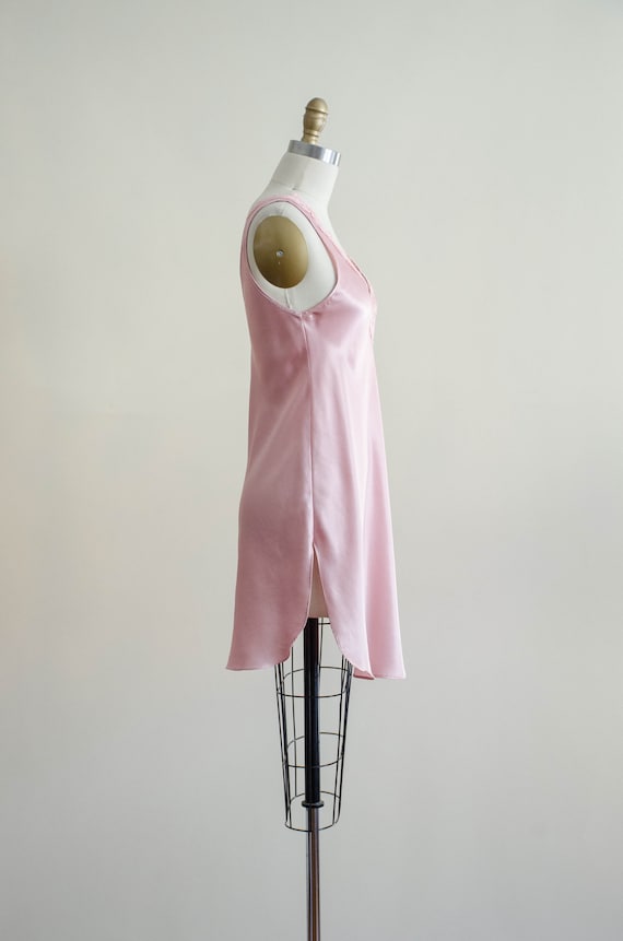 silky pink slip nightgown | pastel vintage linger… - image 5