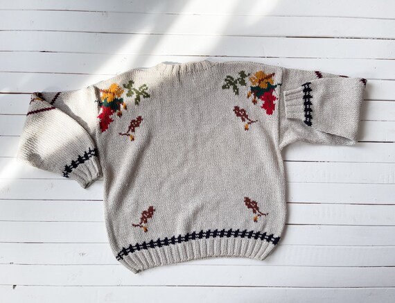 embroidered sweater 90s vintage Woolrich four sea… - image 3