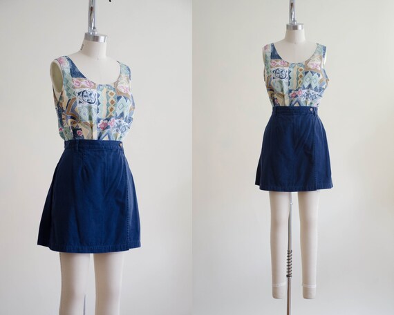navy blue skort | wrap style skort