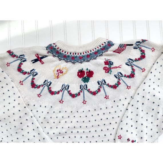 Vtg Woolrich Fair Isle Americana Birdseye Knit Cotton Sweater - Etsy