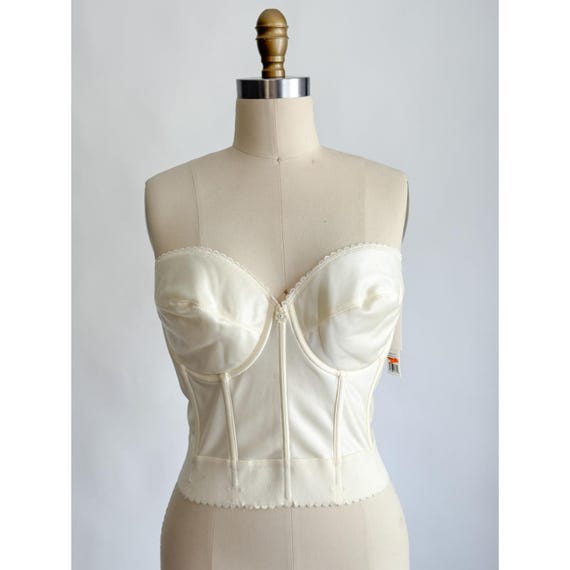 corset bra for wedding dress Bridal Dominique Longline 42B Ivory Strapless Low Back Satin black lace corset bra Clothing : Mini Dresses Insider Sale Centre front is approx Size:10 (S)