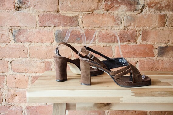 Brown Ankle Strap Sandals - Platform High Heels - Strappy Heels - Lulus