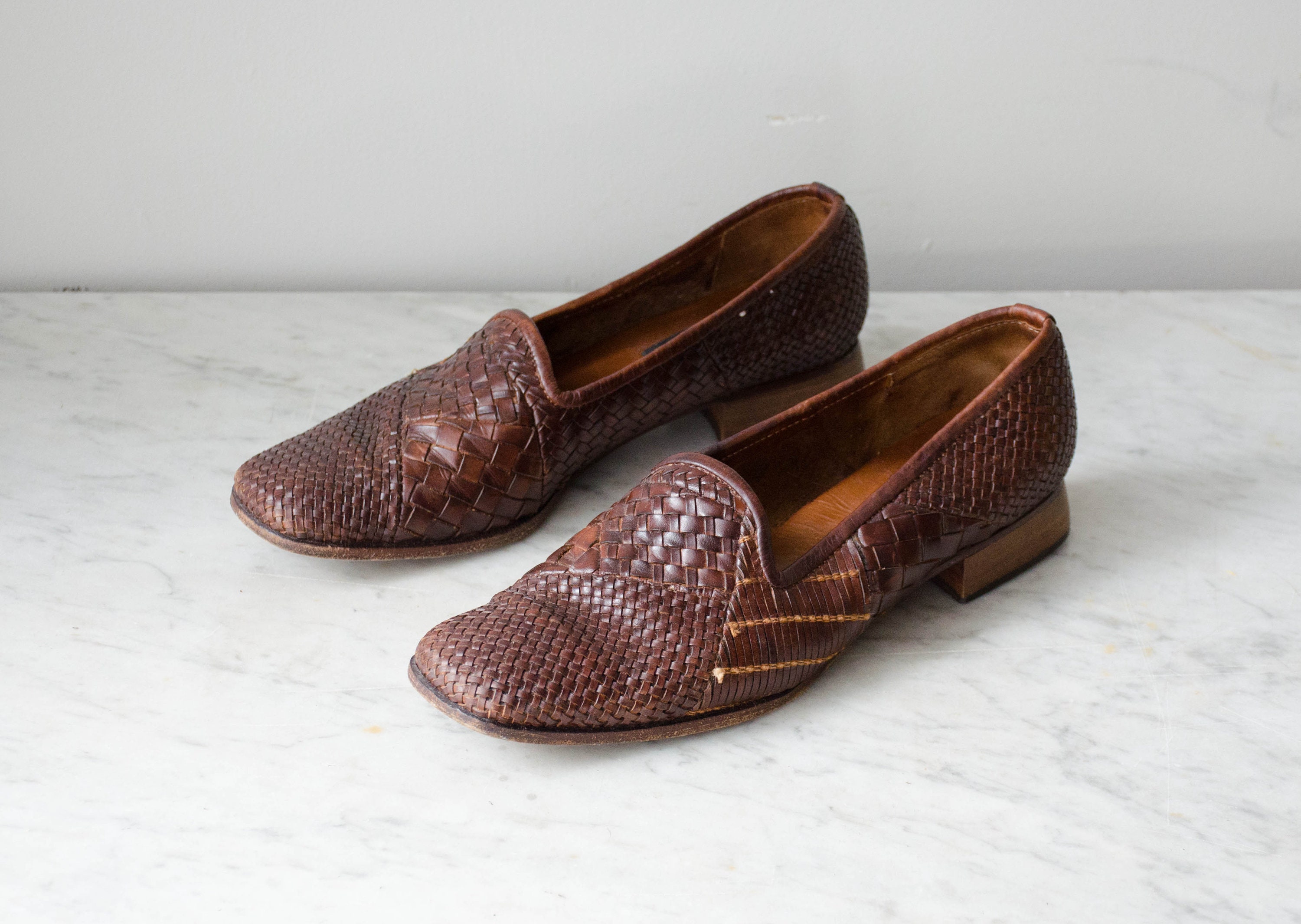Sesto meucci store woven loafers