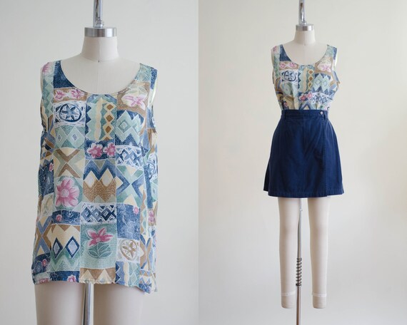 silk tank top | oversized silk tank top | loose si