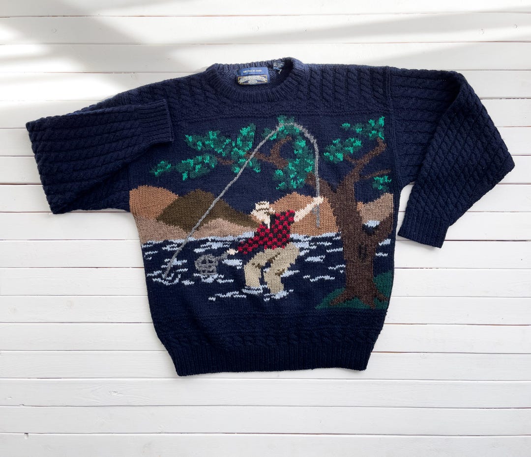 ニット/セーター Santa Monica - 90s wool hand sweater vintage 90s Hand Knit Sweater | XS-M - Lucky Vintage