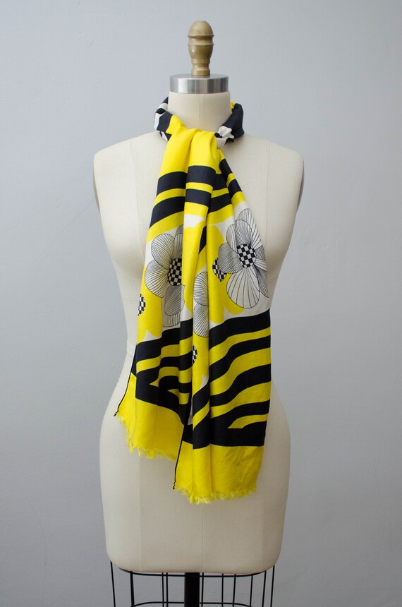 yellow silk scarf | Mademoiselle Ricci designer s… - image 6