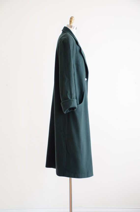 green wool coat 80s 90s plus size vintage forest … - image 6