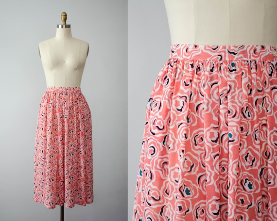 pink floral skirt | sheer pink skirt