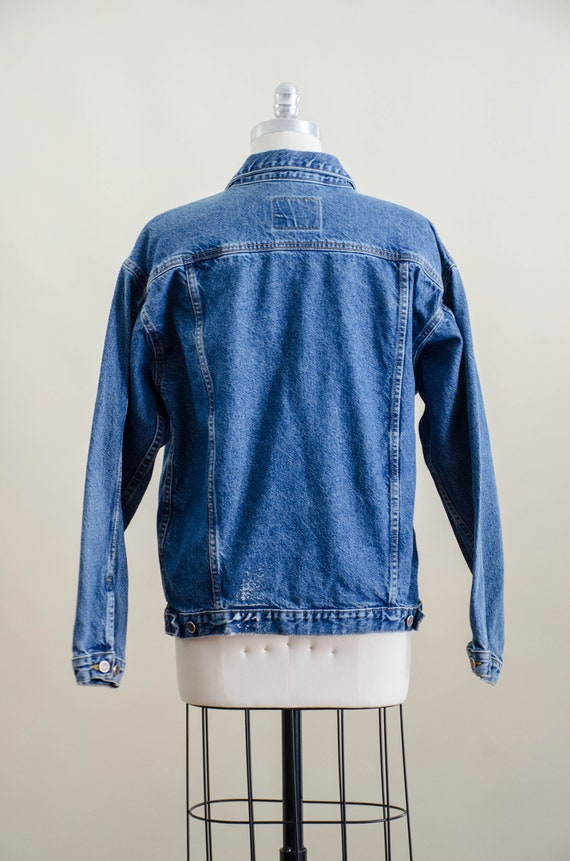 vintage jean jacket | 90s y2k vintage faded light… - image 7