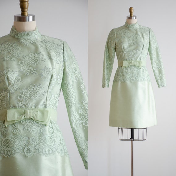 knee length dresses for ladies On This Day Emerald Green Lace Dress, Small - The Mint Julep Boutique main image 1