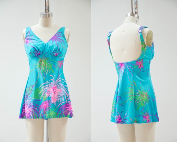 vintage 70s レインボー　カラフル　ワンピース vintage 70s レインボー カラフル ワンピース