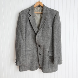 80s Herringbone Coat - Etsy