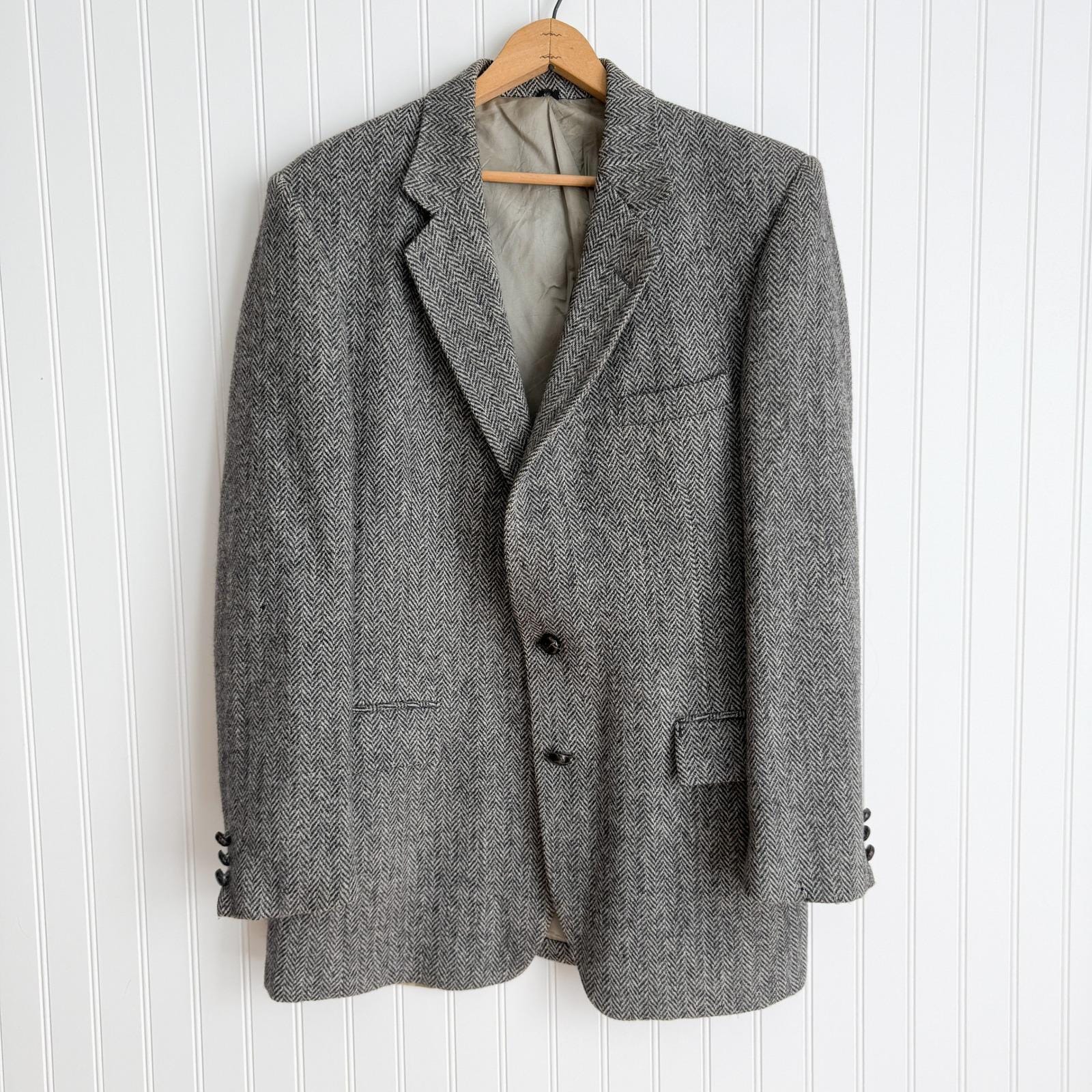 80-90s DAREBRIDGE　Herringbone Tweed Coat 80s Herringbone Coat - Etsy Canada
