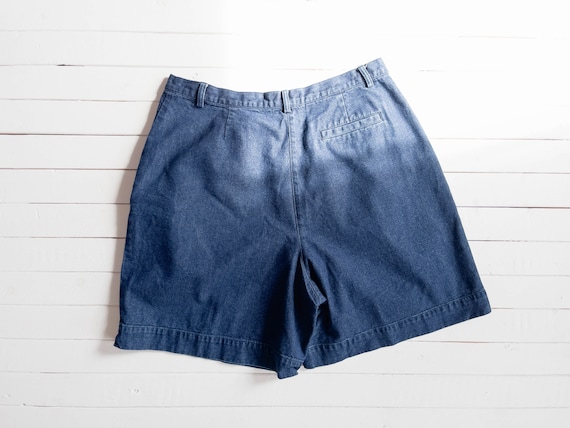 high waisted jean shorts | 80s 90s plus size vint… - image 3