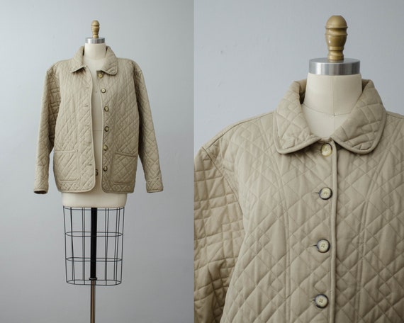 quilted jacket | khaki quilted coat