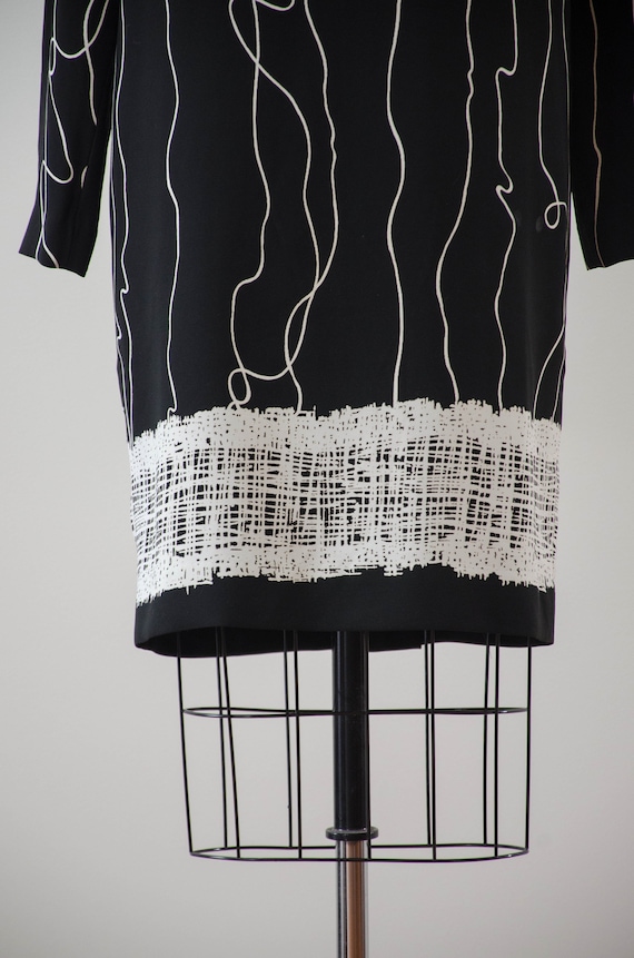 Liz claiborne black top and white dress