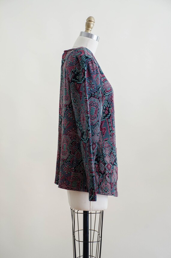 kilim jacket | 80s vintage kilim style southweste… - image 8