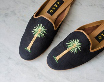 Zalo Tapestry Mules 90s Y2k Vintage 