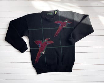 Pull à carreaux à col rond pour homme - Automne et hiver - Pull ample épais et chaud, 103, XXL