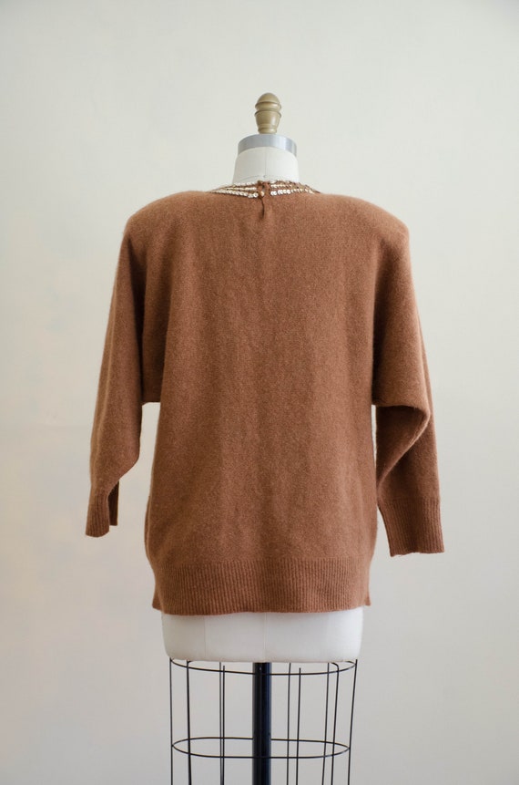 fuzzy brown sweater | angora and wool sweater | g… - image 8