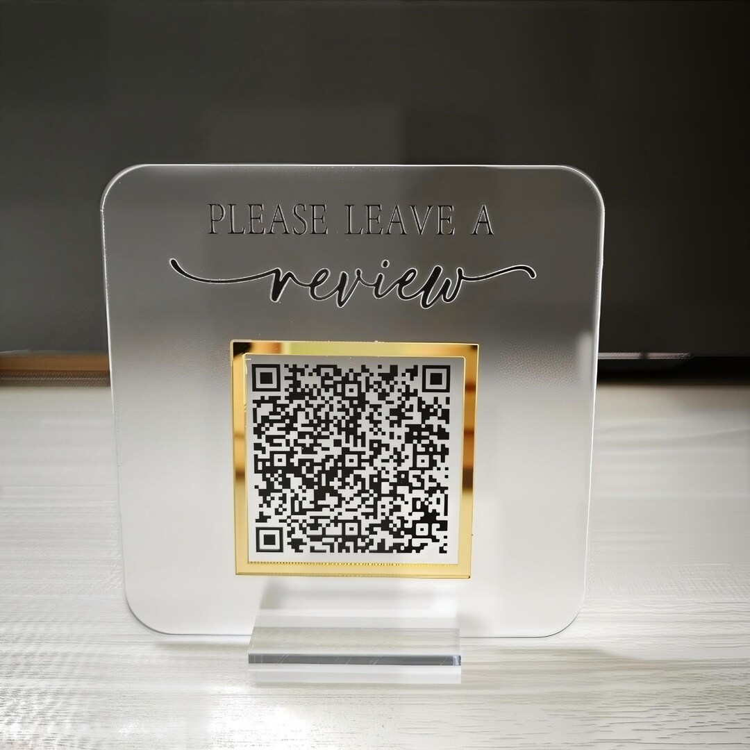 Custom Frosted Acrylic QR Code Sign, Personalized Scan to Pay Sign ...