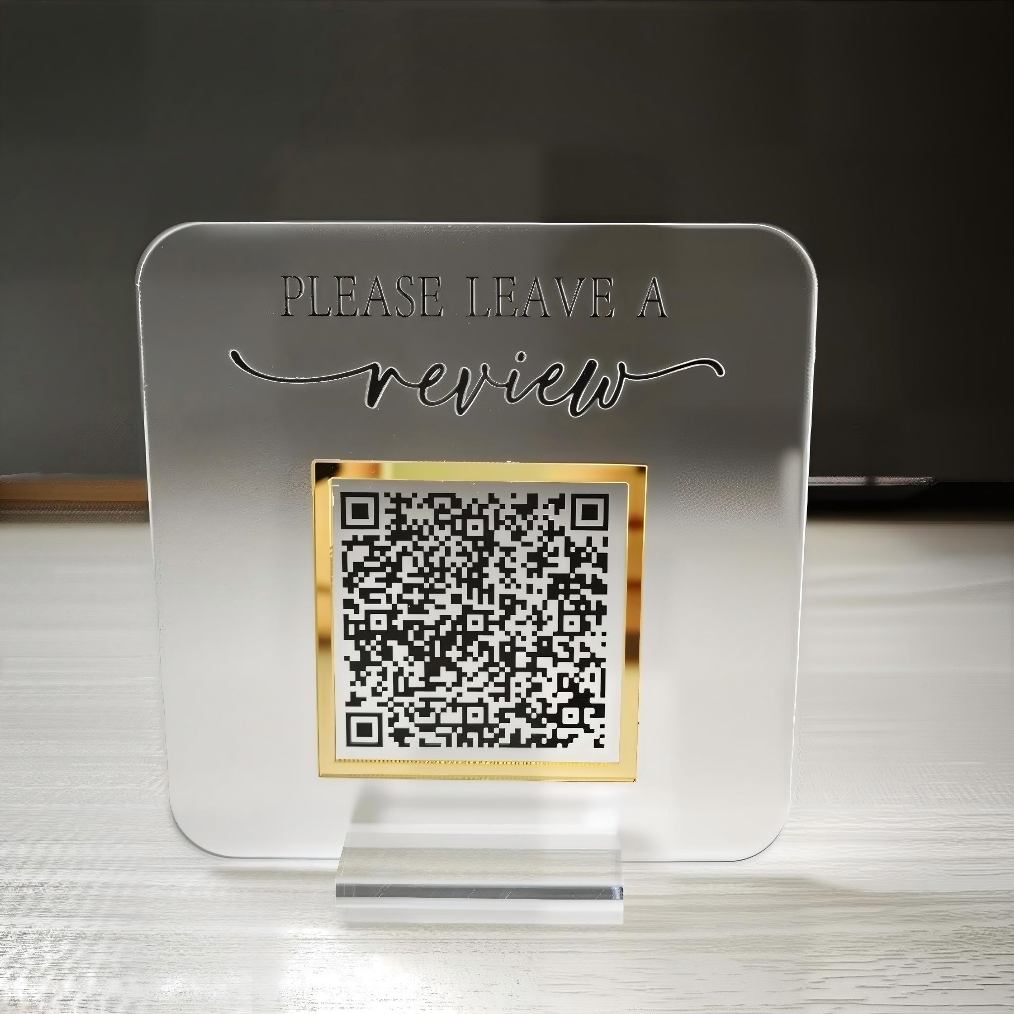 Custom Frosted Acrylic QR Code Sign, Personalized Scan to Pay Sign ...