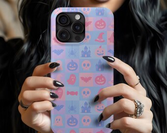 Pink Ghost Halloween Phone Case, Spooky Phone Case, Ghost Phone Case, Fall Phone Case, Goth Phone Case, Pink Ghost, Alternative Style